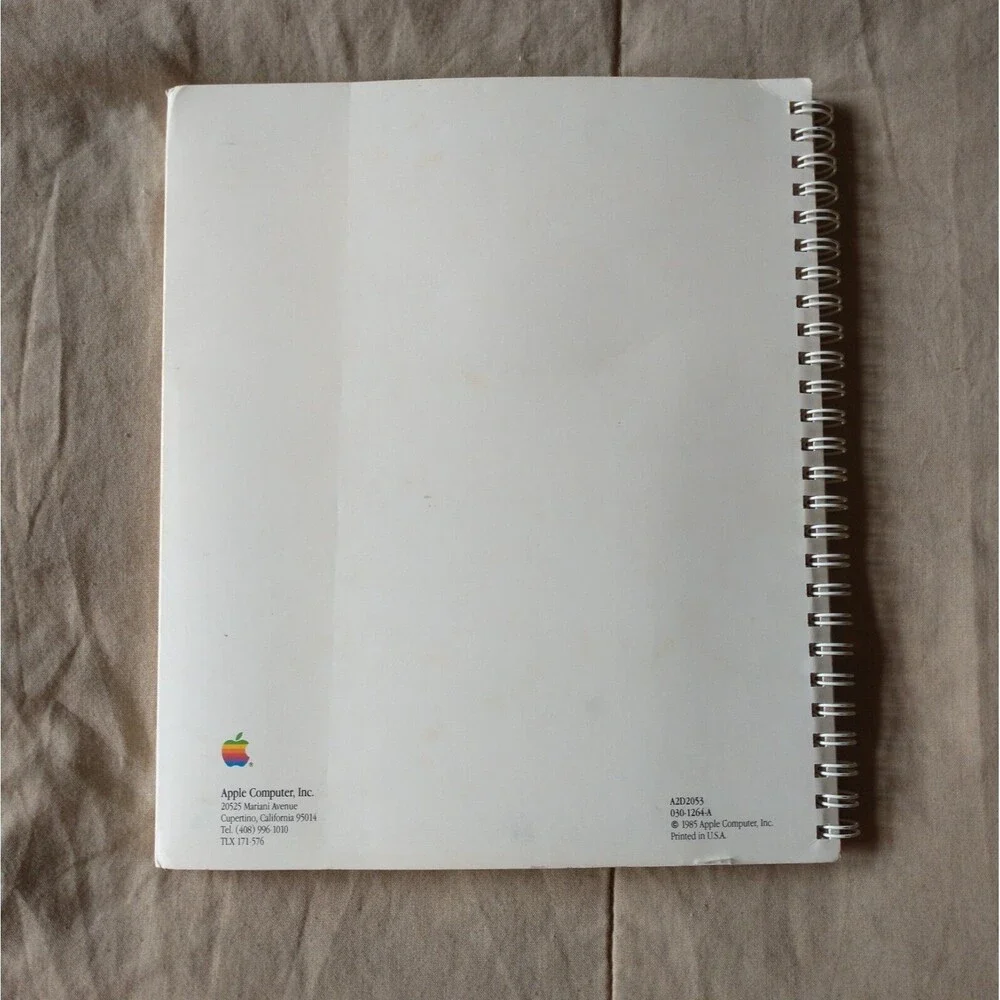 Vintage 1985 Apple II Utilities Guide Spiral Bound